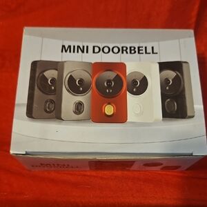 Smart Wireless Mini Video Doorbell - Smart Wireless Remote - Black - NEW